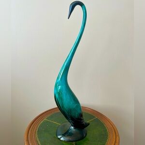 Vintage Tall Swan Blue Mountain Pottery